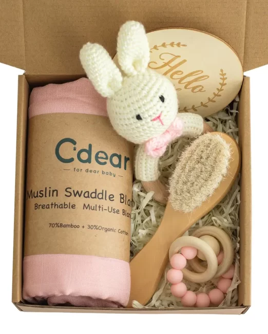 Baby Gift Set - baby shower pink